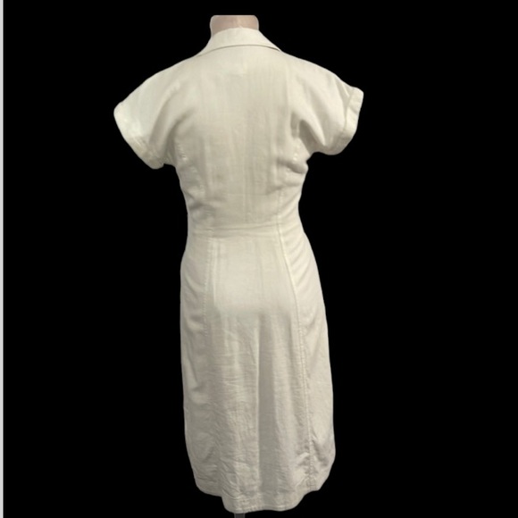 Maeve -Anthropologie Elspeth linen white dress. Size 0. So flattering - Picture 5 of 16